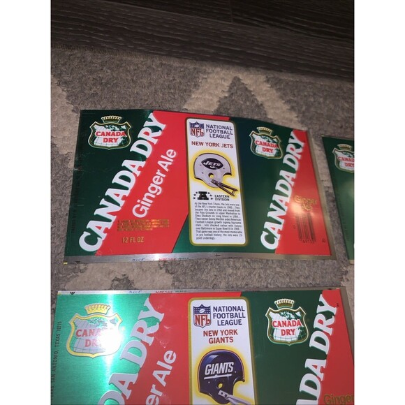 Lot of 26 NFL 1976 Canada Dry Ginger Ale NFL Unused Cans HTF - Picture 13 of 15